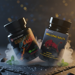 VitalXPark Smelling Salts Pack of 2 – 1 OZ Mint + 2.0 OZ Natural Bull
