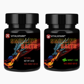 Vitalxpark Smelling Salts Pack of 2 – Natural 1.4 oz & Mint 1 oz