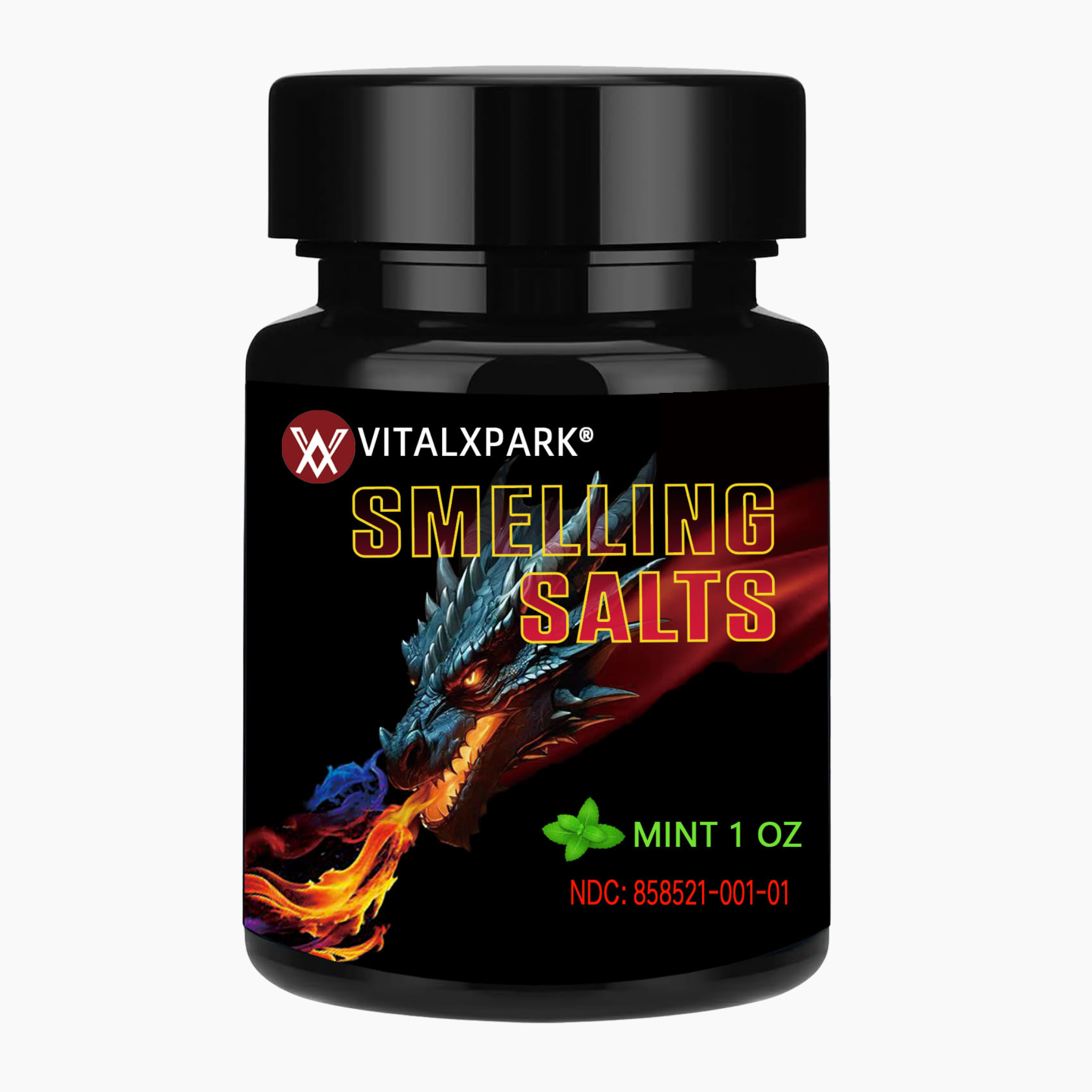 VitalXpark Mint Smelling Salts 1oz for powerlifters and combat sports athletes
