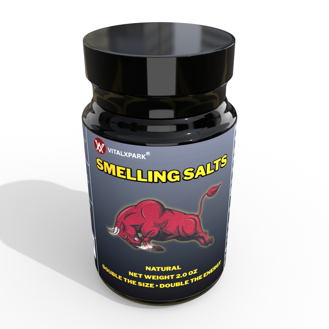 VitalXpark performance smelling salts close-up label