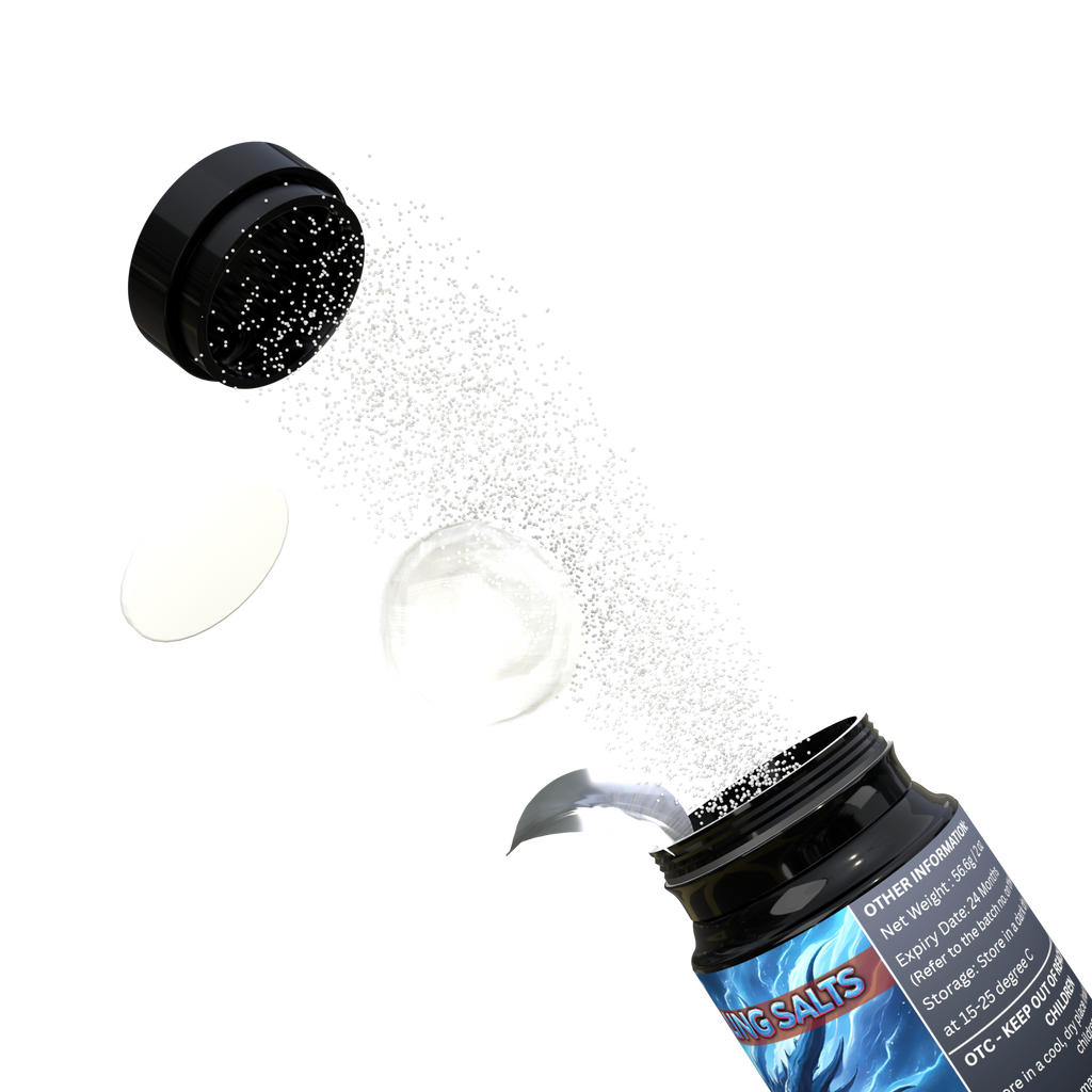 Smelling Salts Ammonia Inhalant Salts Strong Wake Up Long Lasting Enhanced Pre-Activated Potent Smelling Salt for Athletes in Hockey, Weightlifting and Powerlifting 2 OZ