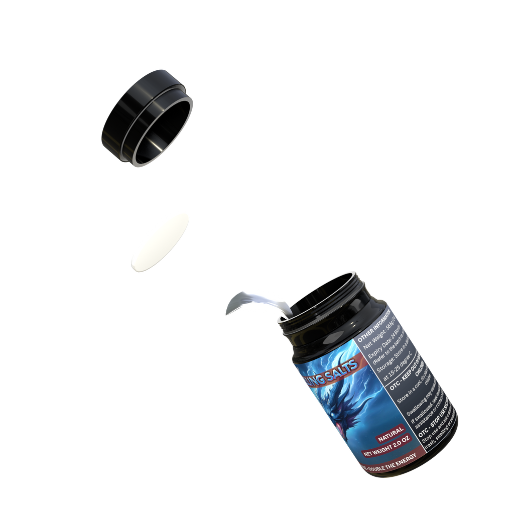 Smelling Salts Ammonia Inhalant Salts Strong Wake Up Long Lasting Enhanced Pre-Activated Potent Smelling Salt for Athletes in Hockey, Weightlifting and Powerlifting 2 OZ